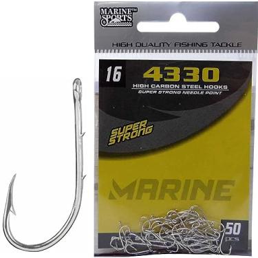 Imagem de Anzol Marine Sports 4330 Super Strong N°16, Pacote com 50