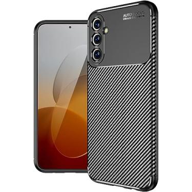 Imagem de Capa Capinha Anti Impacto Para Samsung Galaxy M54 com Tela de 6.7" polegadas - Case Com Desenho Fibra De Carbono Shock Queda (Preta)
