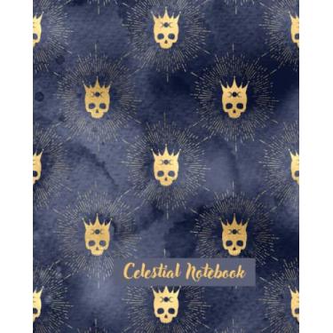 Imagem de Celestial Notebook: Esoteric Moon,Stars, Planets, Journal, Diary, Notebook, Heavenly, Eternal, Mystic, Legend, Zodiac, Black, Astronomical, Gift Ideas ... Angelic, Spheric, Composition Notebook,