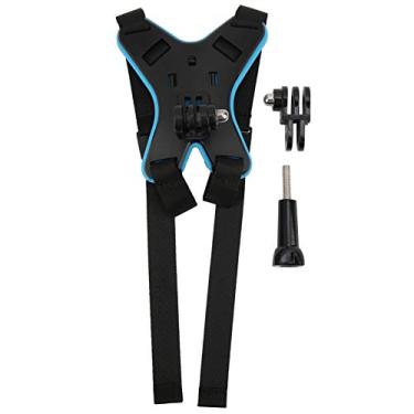 Imagem de Suporte de Queixo para Capacete, Suporte para Queixo de Câmera, para Câmera de Ação Go Pro Hero 9 D Ji Osmo (Versão melhorada azul AT1109)