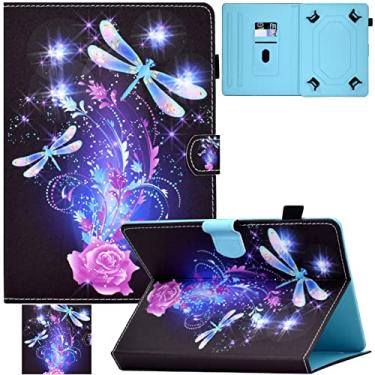 Imagem de REASUN Capa universal para tablet de 10 polegadas, capa com suporte multiângulo com compartimentos para cartões para iPad 9,7/iPad 10.2/10.5/Galaxy Tab 10.5/10.4/10.1/9.7/9.6/Fire HD10/HD10 Plus e