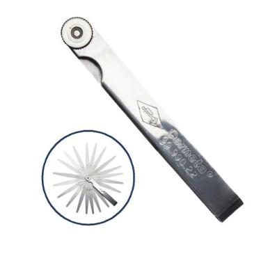 Imagem de Calibre De Folga C/ 22 Laminas Regulagem Válvulas Carro Moto - Corneta