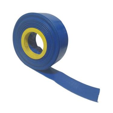 Imagem de Rolo de 50 Metros de Mangueira Flat Azul Achatada 1.1/2 Polegada Irrig
