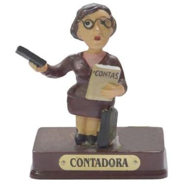 Imagem de Miniatura Em Resina Contadora 8 Cm - Meerchi