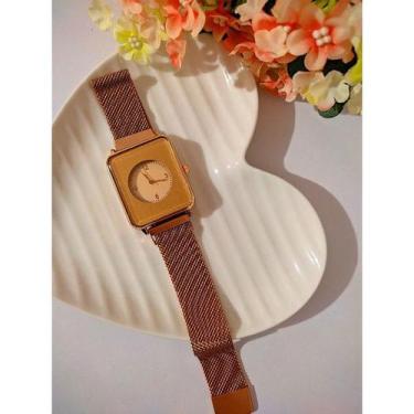 Imagem de Relogios Femininos Analogico Sports Aço metal Inoxidável fecho Magnéti