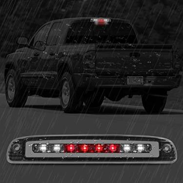 Imagem de Luz de parada 3ª de montagem alta compatível com Dodge Dakota 1997-2010 Third Center Cargo Reverso LED Barra de Luz de Freio Traseira (Cromo)