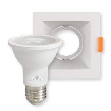 Imagem de Spot Embutir Antiofuscante Branco Lâmpada Dimerizável 7W - Gaya