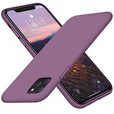 Imagem de DTTO Capa compatível com iPhone 11 Pro, [série Romance], capa de silicone totalmente coberta [câmera e proteção de tela] com almofada de grade colmeia para iPhone 11 Pro 5,8 polegadas 2019, roxo escuro