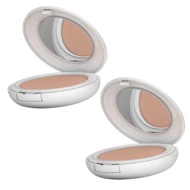 Imagem de Kit 2 Protetor Solar Episol Color Tom Claro 2 FPS 50 Pó Compacto 10g