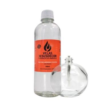 Imagem de Vela Lamparina Romantica 100ml Pavio Infinito + Fluído 500ml - Velas J