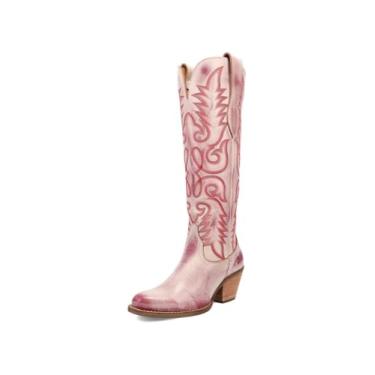 Imagem de Dingo Bota feminina Faded Love Western, Vermelho, 40