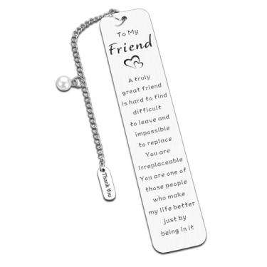 Imagem de Presentes de Natal para amigos, meias para melhores amigos, presentes de longa distância para melhores amigos, presentes fofos de amizade, presentes de agradecimento para amigos, marcador de livro de