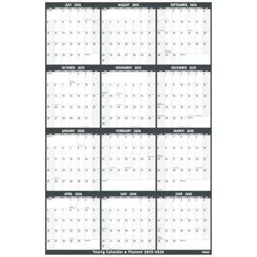 Imagem de Calendário de parede vertical 2025, cinza