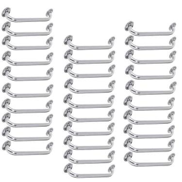 Imagem de Alça De Apoio Inox Barra 50cm Kit 30 Unidades Acessibilidade Cadeirante Banheiro Idoso Box Suporte Corrimao Segurança