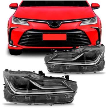 Imagem de Par Farol Corolla 2020 a 2021 Elétrico Sem Motor - TYC