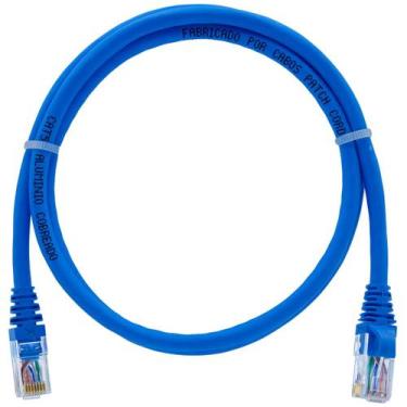 Imagem de Kit Cabo Patch Cord Cat5e Cca 1,5 Metros Azul 255 Un. - Cabos Patch Co