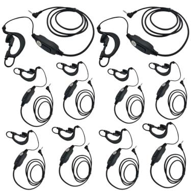 Imagem de stdgove Pacote com 10 acessórios de rádio Walkie Talkie para Motorola Talkabout t802 t402 t6530 t6250 t605 t5950 t470 t465 t460 t210 t200tp t200 t472 t72 t77 100 toneladas 260tp fr60 mh230r