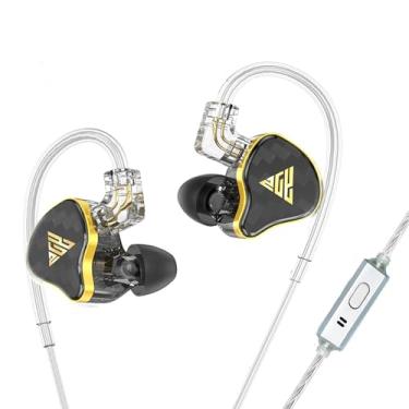 Imagem de FEDAI Fones de ouvido para monitor de orelha de 820 polegadas, fones de ouvido estéreo IEM Hi-Fi, fones de ouvido profissionais com isolamento de ruído, fones de ouvido dinâmicos com fio de driver