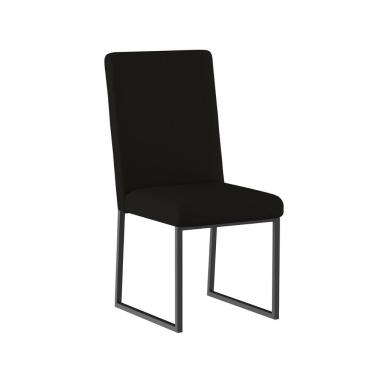 Imagem de Cadeira Para Mesa Jantar Com Base De Ferro Preto - Balaqui Preto