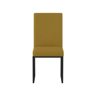 Imagem de Cadeira Para Mesa Jantar Com Base De Ferro Preto - Balaqui Capuccino