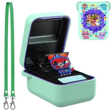 Imagem de BEARDDO Silicone Cover Case for Bitzee Orginal Interactive Toy Digital Pet and Case, Protective Skin Sleeve with Lanyard for Bitzee Virtual Electronic Pets Accessories Kids Boys Girls (Green)