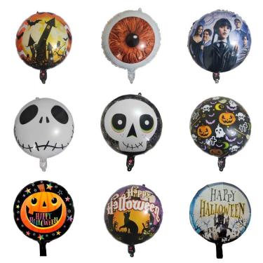 Imagem de Balão Metalizado Halloween Estampado - 18 Polegadas Modelo Happy Halloweeen 2