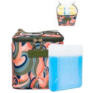 Imagem de Sarah Wells Refrigerador de leite materno Cold Gold com bolsa de gelo (Groovy)
