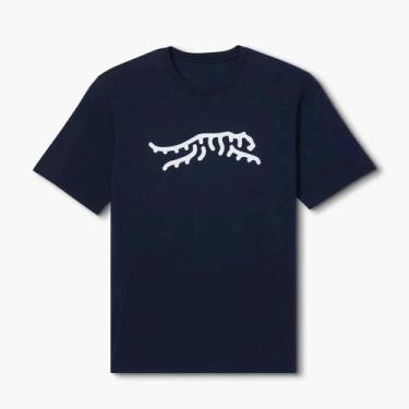 Imagem de Camiseta Masculina Vermelha Tiger Woods Golf Solta Confortável Em Torn