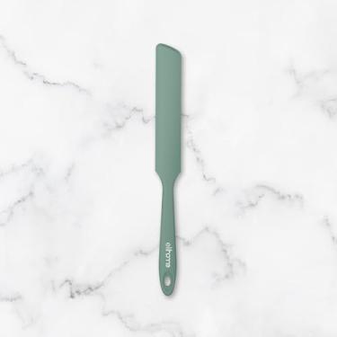 Imagem de Elihome Espátula de silicone skinny, livre de BPA, raspador resistente ao calor, bastão de agitação estreito de 25,4 cm, espalhador de manteiga de amendoim flexível sem costura para raspagem de gelo e