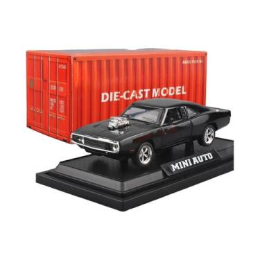 Imagem de Carro De Brinquedo Em Miniatura De Liga Metálica Charger 1970, Escala 