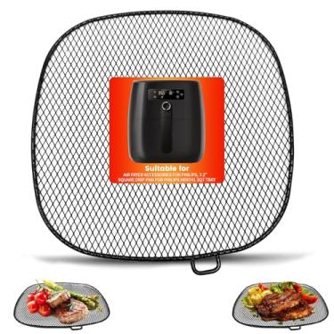 Imagem de Acessórios de fritadeira a ar para Philips, bandeja de gotejamento quadrada de 18,3 cm para Philips HD9741 3QT Tray Rack compatível com HD9641 HD9721, HD9730, lavável na lava-louças
