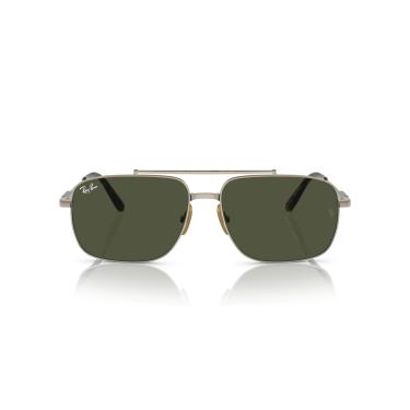 Imagem de Óculos de Sol Ray-Ban Michael Titanium 0RB8096 926531 Tam 59 / Ouro - Lentes Verde
