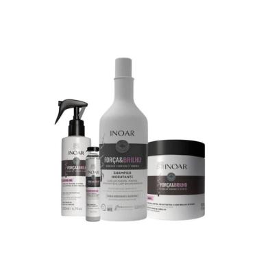 Imagem de Inoar Kit Força e Brilho Produtos Hidratação