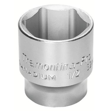 Imagem de Soquete Sextavado em Aço Cromo Vanádio 8 mm - Encaixe 1/2" Tramontina 