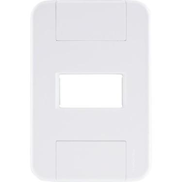 Imagem de Placa 1 Posto Horizontal 4x2 Tramontina Tablet Branca
