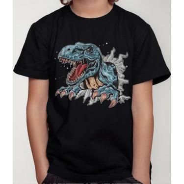 Imagem de Camiseta Camisa Infantil Juvenil Menina Menino Desenho Dinossauro Md1 
