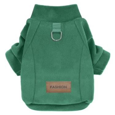 Imagem de Mosucoirl Suéter de lã para cães com capuz para animais de estimação, casacos quentes de algodão, roupas de inverno, pulôver, jaqueta, macacão para cães pequenos, médios, gatos, pelúcia, poodle