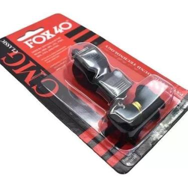 Imagem de Apito Fox 40 Juiz Futebol Profissional Bocal Cordão Bola Basquete Vôle