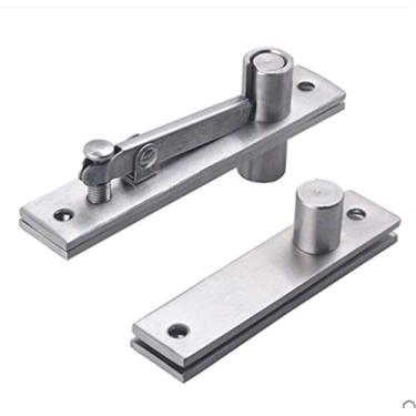 Imagem de 2 peças de dobradiça invisível mundo invisível dobradiça pesada 304 dobradiça de aço inoxidável dobradiça escondida porta eixo para cima e para baixo