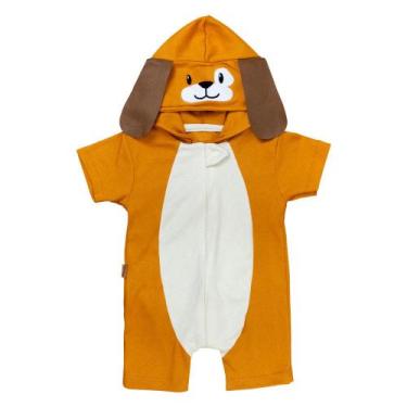 Imagem de Macacão Curto Infantil com Capuz Cão Caramelo - Era Uma Vez, 18M, Cara