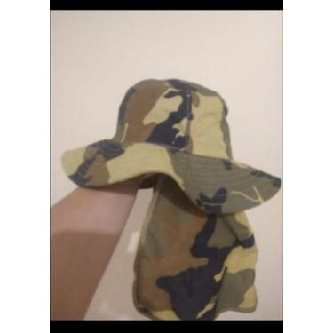 Imagem de Chapéu proteção de pescoço - Brasil, Camuflado verde claro