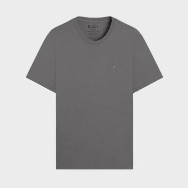 Imagem de Camiseta Cotton Ellus Fine EASA Classic Mc Cinza-Masculino