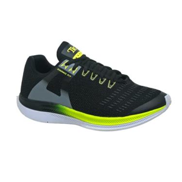 Imagem de Tênis Dynamic Fit Esportivo Original – Conforto, Leveza e Performance para Academia e Caminhada (Preto/Verde, BR, Adulto, Numérico, 40)