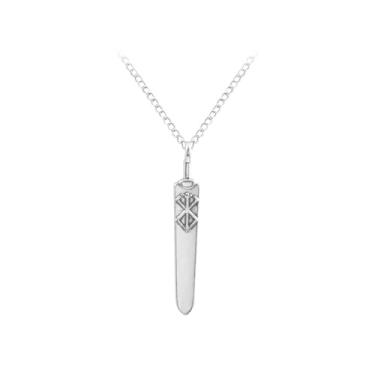 Imagem de Colar com pingente e chaveiro, anime, colar de espada, pingente de sacrifício, correntes de runas, acessórios de cosplay para homens e mulheres presentes, Resina, liga metálica