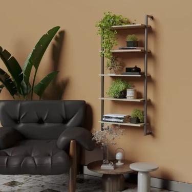 Imagem de Estantes Prateleiras Planta Externo Decoração Parede Verde