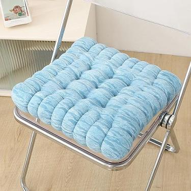 Imagem de Almofada de assento cadeira de jardim biscoito, almofada de cadeira 40 x 40 sem fitas, almofadas de cadeira de jardim lavável, assento cadeira ao ar livre, quadrado durável alto grosso almofadas de