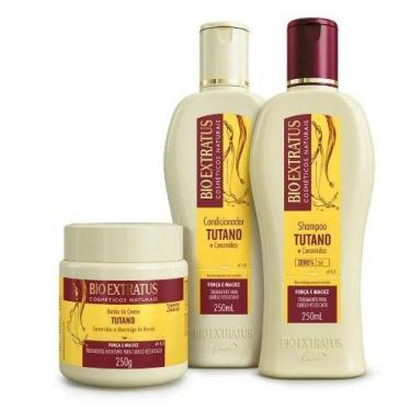 Imagem de Kit Tutano Shampoo Condicionador e Banho de Creme Bio Extratus 250mL F