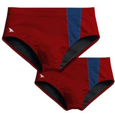 Imagem de COMBO PAI E FILHO PAR SUNGAS ELITE COM FORRO E PROTEÇÃO UV 50 CORES (Marsala e Azul, M e 6)