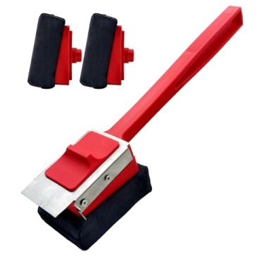 Imagem de Amestar Escova de grelha para cozinha ao ar livre, escova de grelha a vapor sem cerdas com raspador, escova de limpeza de acessórios de churrasco, limpador de aço inoxidável para cozinha ao ar livre