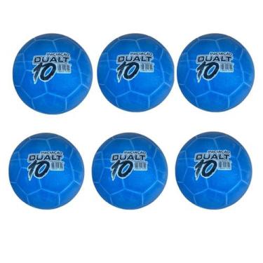 Imagem de Kit 06 Bola De Iniciação Queimada Dualt N10 Esportiva Infantil, Azul, 
